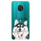 For Nokia 6.2 / 7.2 Coloured Drawing Pattern Highly Transparent TPU Protective Case(Pinch Dog) - 1