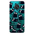 For Nokia 6.2 / 7.2 Coloured Drawing Pattern Highly Transparent TPU Protective Case(Black Cat) - 1