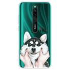 For Xiaomi Redmi 8 Coloured Drawing Pattern Highly Transparent TPU Protective Case(Pinch Dog) - 1
