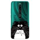 For Xiaomi Redmi 8 Coloured Drawing Pattern Highly Transparent TPU Protective Case(Black White Rat) - 1