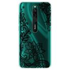 For Xiaomi Redmi 8 Coloured Drawing Pattern Highly Transparent TPU Protective Case(Black Rose) - 1