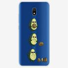 For Xiaomi Redmi 8A Coloured Drawing Pattern Highly Transparent TPU Protective Case(Avocado) - 1