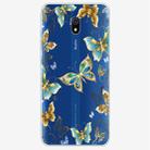 For Xiaomi Redmi 8A Coloured Drawing Pattern Highly Transparent TPU Protective Case(Golden Butterfly) - 1