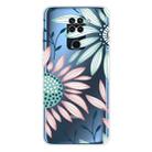 For Xiaomi Redmi 10X Coloured Drawing Pattern Highly Transparent TPU Protective Case(Flower) - 1
