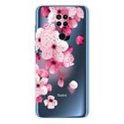 For Xiaomi Redmi 10X Coloured Drawing Pattern Highly Transparent TPU Protective Case(Cherry Blossoms) - 1