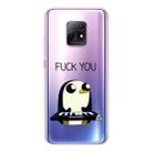 For Xiaomi Redmi 10X 5G Coloured Drawing Pattern Highly Transparent TPU Protective Case(Penguin) - 1