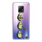 For Xiaomi Redmi 10X 5G Coloured Drawing Pattern Highly Transparent TPU Protective Case(Avocado) - 1