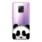 For Xiaomi Redmi 10X 5G Coloured Drawing Pattern Highly Transparent TPU Protective Case(Panda) - 1