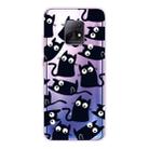 For Xiaomi Redmi 10X 5G Coloured Drawing Pattern Highly Transparent TPU Protective Case(Black Cat) - 1