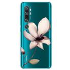 For Xiaomi Mi CC9 Pro Coloured Drawing Pattern Highly Transparent TPU Protective Case(Lotus) - 1