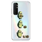 For Xiaomi Mi Note 10 Lite Coloured Drawing Pattern Highly Transparent TPU Protective Case(Avocado) - 1