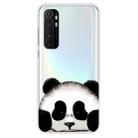 For Xiaomi Mi Note 10 Lite Coloured Drawing Pattern Highly Transparent TPU Protective Case(Panda) - 1