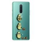 For OnePlus 8 Coloured Drawing Pattern Highly Transparent TPU Protective Case(Avocado) - 1