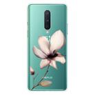 For OnePlus 8 Coloured Drawing Pattern Highly Transparent TPU Protective Case(Lotus) - 1