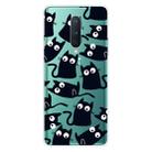 For OnePlus 8 Coloured Drawing Pattern Highly Transparent TPU Protective Case(Black Cat) - 1