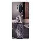 For OnePlus 8 Pro Coloured Drawing Pattern Highly Transparent TPU Protective Case(Cat Tiger) - 1