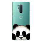 For OnePlus 8 Pro Coloured Drawing Pattern Highly Transparent TPU Protective Case(Panda) - 1