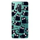 For OnePlus 8 Pro Coloured Drawing Pattern Highly Transparent TPU Protective Case(Black Cat) - 1
