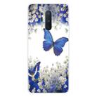 For OnePlus 8 Pro Coloured Drawing Pattern Highly Transparent TPU Protective Case(Purple Butterfly) - 1
