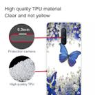 For OnePlus 8 Pro Coloured Drawing Pattern Highly Transparent TPU Protective Case(Purple Butterfly) - 3