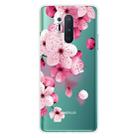 For OnePlus 8 Pro Coloured Drawing Pattern Highly Transparent TPU Protective Case(Cherry Blossoms) - 1