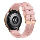 For Amazfit GTR Mini / Bip 3 / Bip 3 Pro 20mm Solid Color Rose Gold Buckle Silicone Watch Band(Pink) - 2