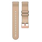 For Amazfit GTR Mini / Bip 3 / Bip 3 Pro 20mm Solid Color Rose Gold Buckle Silicone Watch Band(Khaki) - 3