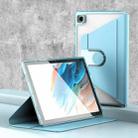 For Samsung Galaxy Tab A8 Clear 360 Rotation Stand Smart Leather Tablet Case(Baby Blue) - 1