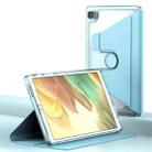 For Samsung Galaxy Tab A7 Lite T220 Clear 360 Rotation Stand Smart Leather Tablet Case(Baby Blue) - 1