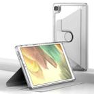 For Samsung Galaxy Tab A7 Lite T220 Clear 360 Rotation Stand Smart Leather Tablet Case(White) - 1