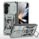 For Samsung Galaxy Z Fold5 5G Armor PC + TPU Camera Shield Phone Case(Grey) - 1