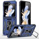 For Samsung Galaxy Z Flip5 5G Armor PC + TPU Camera Shield Phone Case(Navy Blue) - 1