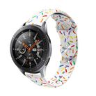 For Garmin Venu / SQ / SQ2 / Venu 2 Plus 20mm Sports Rainbow Dots Silicone Watch Band(White) - 1