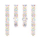 For Garmin Venu / SQ / SQ2 / Venu 2 Plus 20mm Sports Rainbow Dots Silicone Watch Band(White) - 3