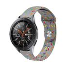 For Garmin Venu / SQ / SQ2 / Venu 2 Plus 20mm Sports Rainbow Dots Silicone Watch Band(Grey) - 1