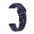 For Garmin Venu / SQ / SQ2 / Venu 2 Plus 20mm Sports Rainbow Dots Silicone Watch Band(Blue) - 2