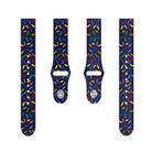For Garmin Venu / SQ / SQ2 / Venu 2 Plus 20mm Sports Rainbow Dots Silicone Watch Band(Blue) - 3