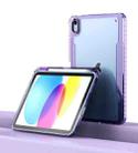For iPad mini 6 Clear Acrylic Shockproof Tablet Case(Purple) - 1