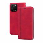 For Huawei nova Y61/Enjoy 50z Frosted Business Magnetic Horizontal Flip PU Phone Case(Red) - 1