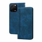 For Huawei nova Y61/Enjoy 50z Frosted Business Magnetic Horizontal Flip PU Phone Case(Blue) - 1