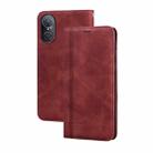 For Huawei nova 9 SE 4G/5G Frosted Business Magnetic Horizontal Flip PU Phone Case(Brown) - 1