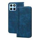 For Honor X8a Frosted Business Magnetic Horizontal Flip PU Phone Case(Blue) - 1