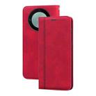 For Honor X9b Frosted Business Magnetic Horizontal Flip PU Phone Case(Red) - 1