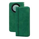 For Honor X9b Frosted Business Magnetic Horizontal Flip PU Phone Case(Green) - 1