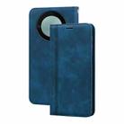 For Honor X9b Frosted Business Magnetic Horizontal Flip PU Phone Case(Blue) - 1