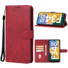 For Samsung Galaxy F34 Leather Phone Case(Red) - 1