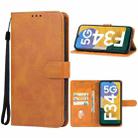 For Samsung Galaxy F34 Leather Phone Case(Brown) - 1