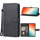 For Samsung Galaxy S24 5G Leather Phone Case(Black) - 1