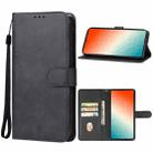 For Samsung Galaxy S24 Ultra 5G Leather Phone Case(Black) - 1