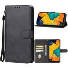 For Samsung Galaxy A30 Japanese Version Leather Phone Case(Black) - 1